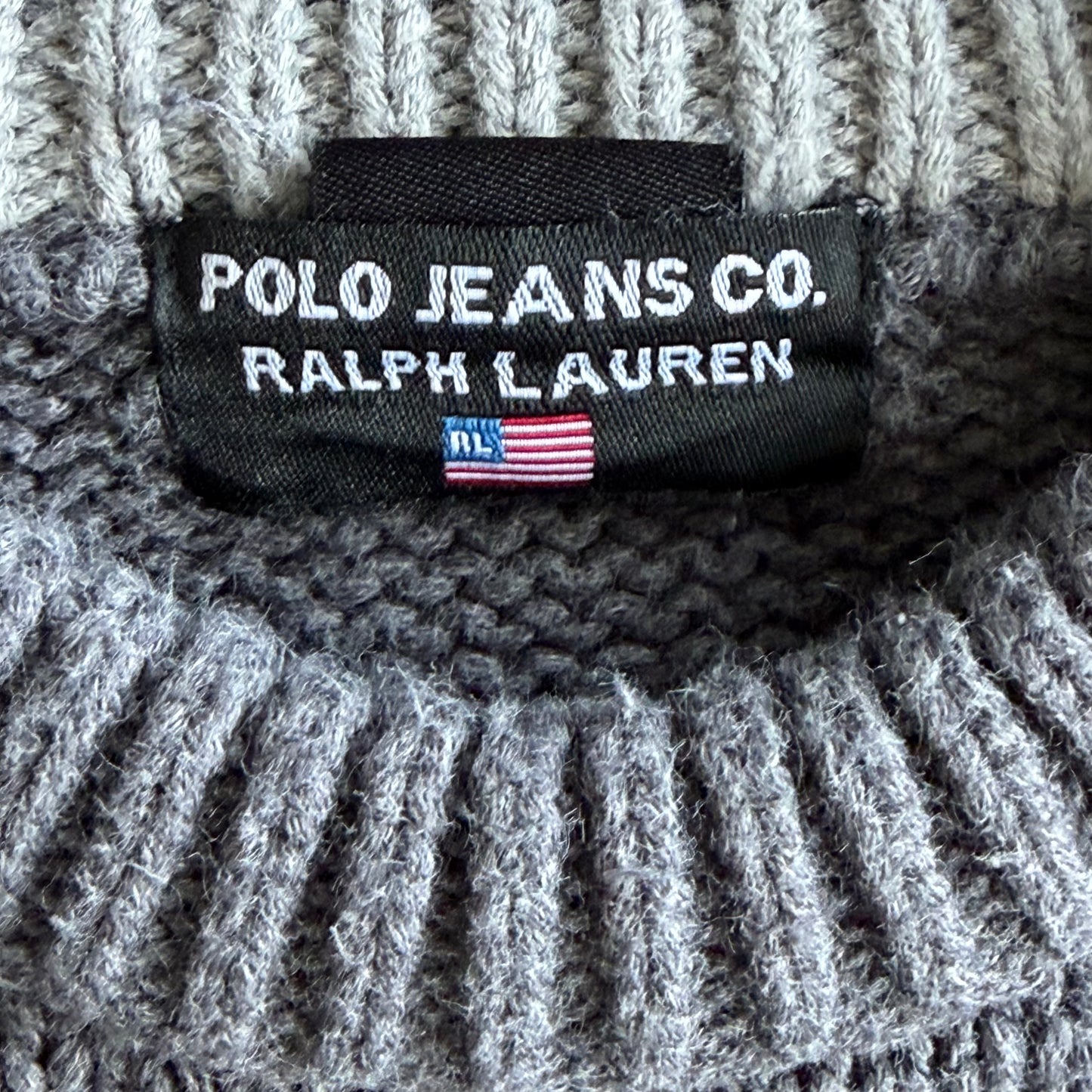 Y2K Ralph Lauren Polo Jeans Co Flag Knit - M