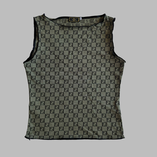 00s Fendi Zucca tank - Large