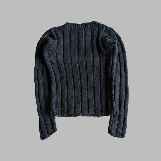 Y2K Ralph Lauren Polo Jeans Co Ribbed Flag Knit - S