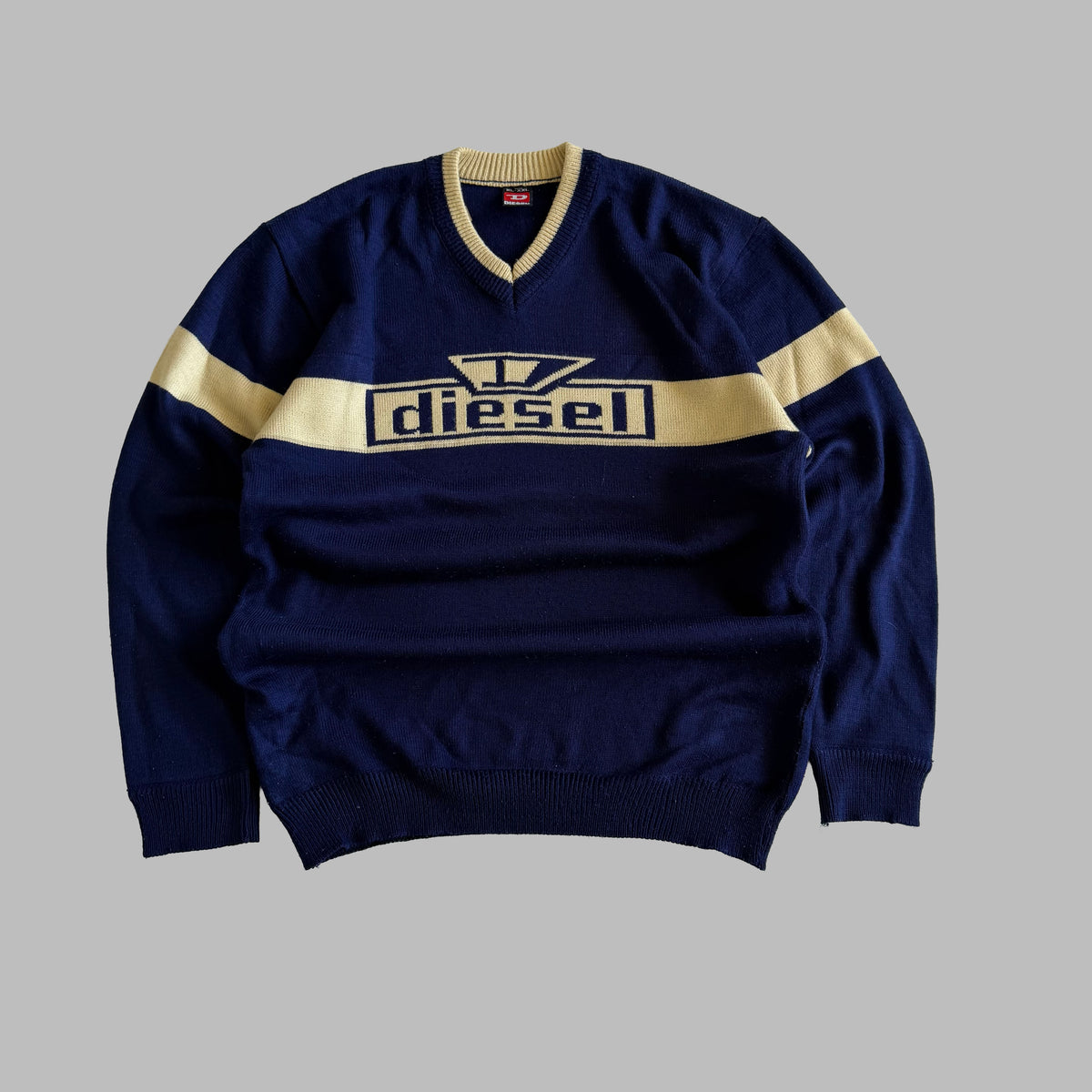 Y2K Diesel Spell Out Heavy Knit - L/XL