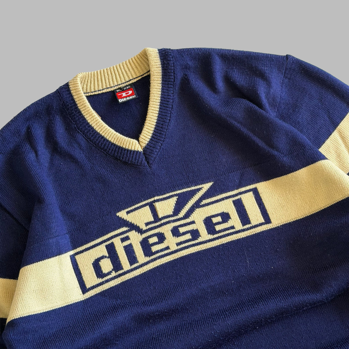 Y2K Diesel Spell Out Heavy Knit - L/XL