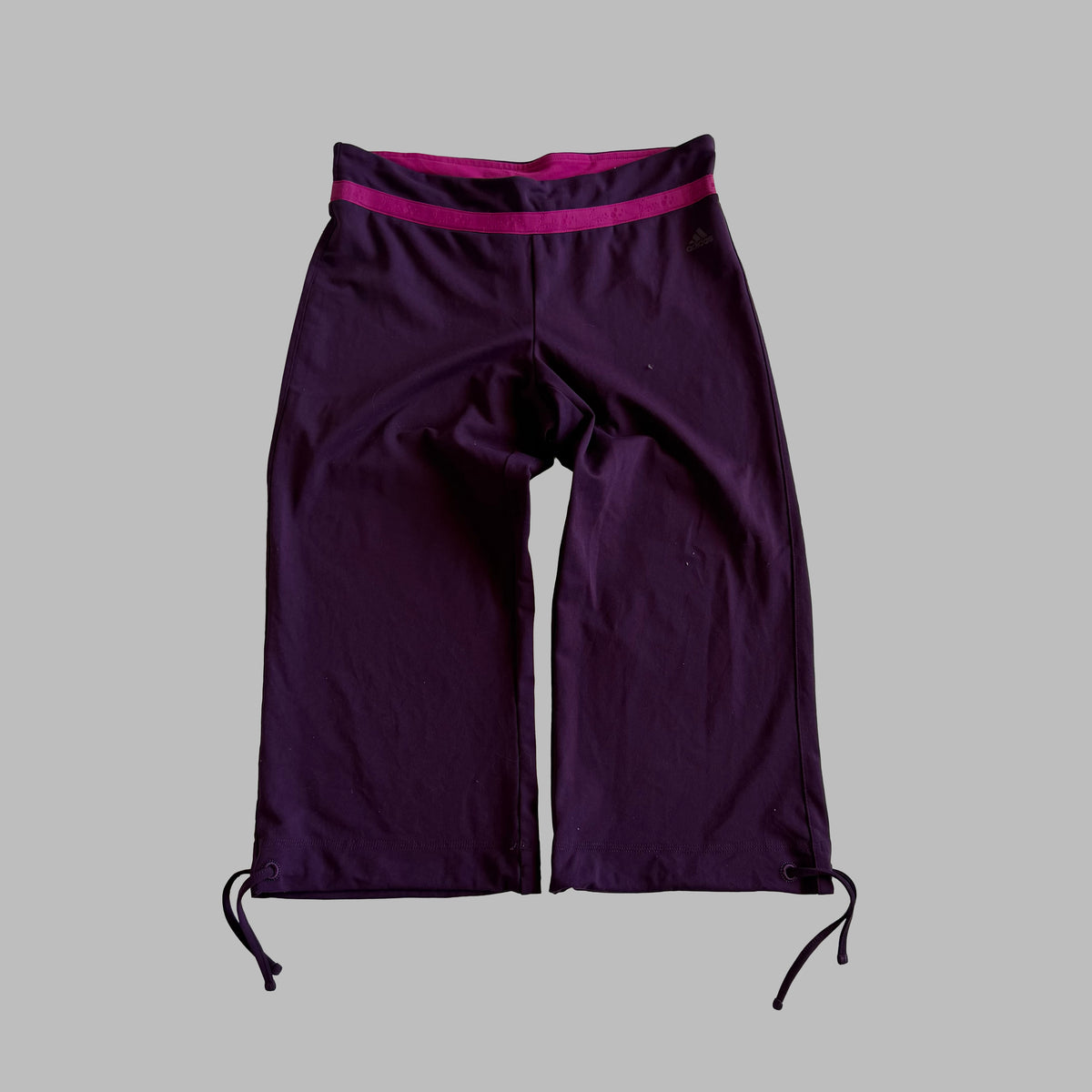 Y2K Adidas Wide Leg Active Capris - S