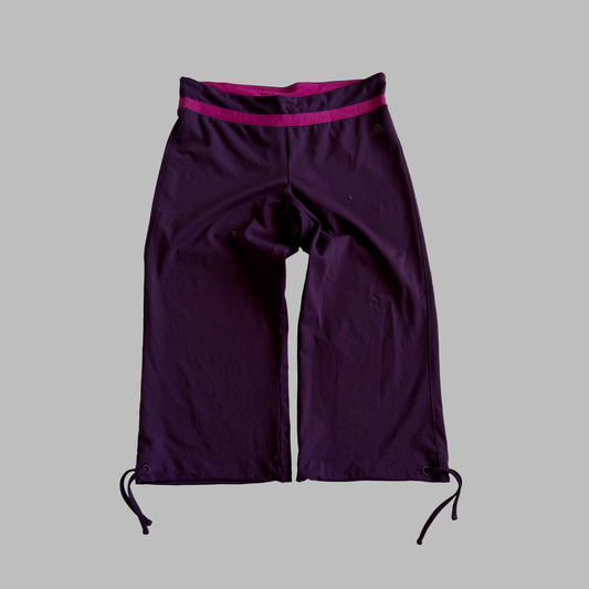 Y2K Adidas Wide Leg Active Capris - S