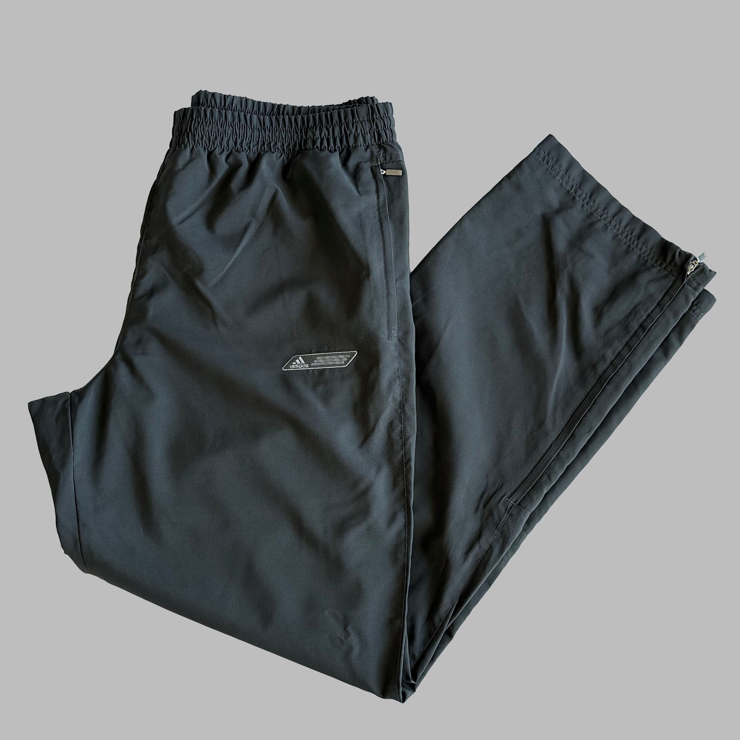 00s Adidas Wide Leg Track Pants - Medium