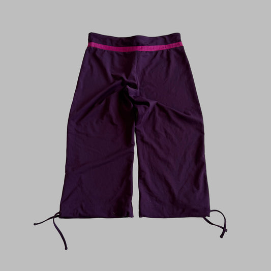 Y2K Adidas Wide Leg Active Capris - S
