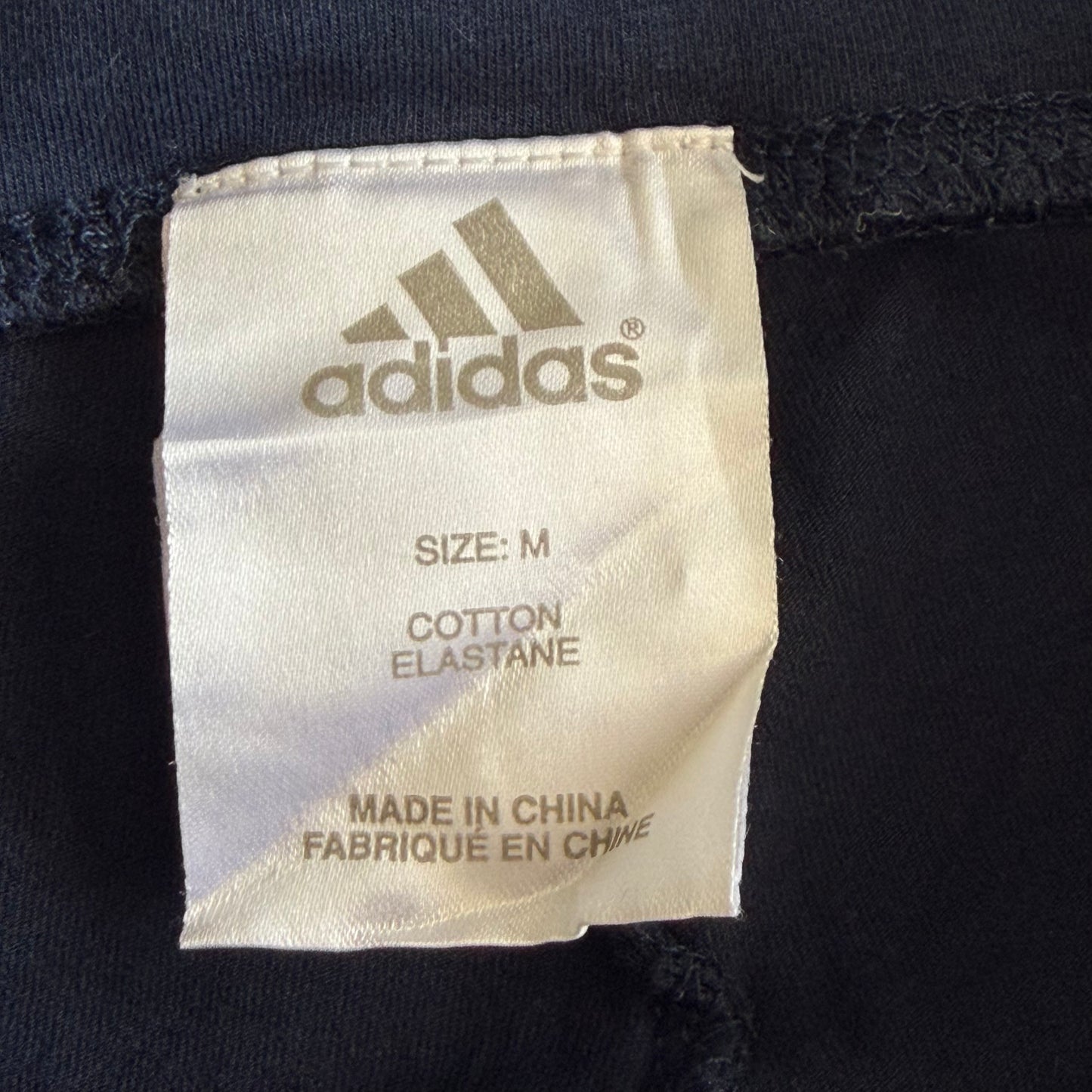 Y2K Adidas Striped Active Capris - M