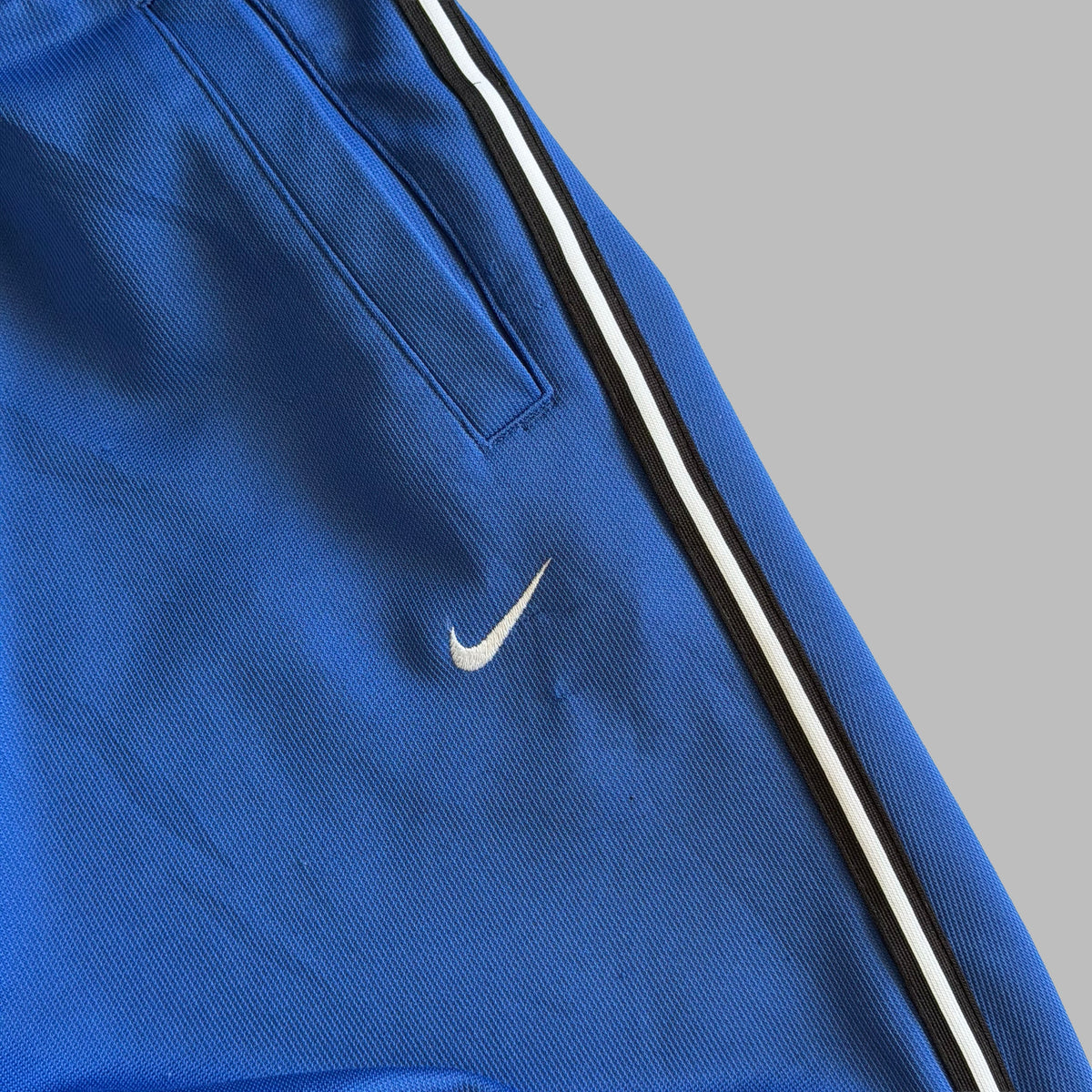 Y2K Nike Striped Wide Leg Track Pants - L
