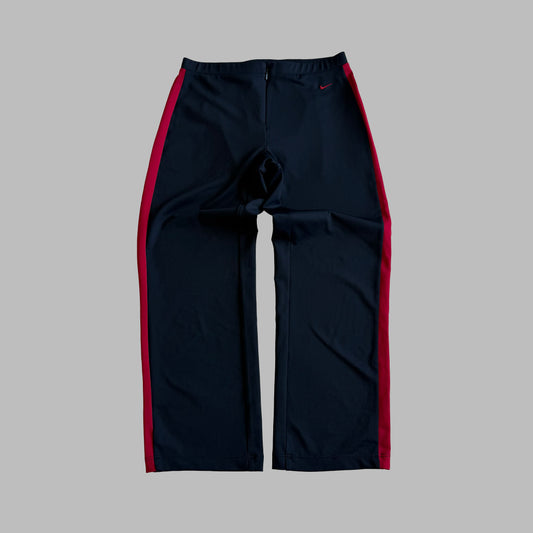 Y2K Nike Striped Straight Leg Activewear Capris - XS