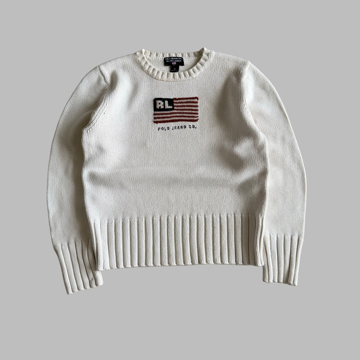 Y2K Ralph Lauren Polo Jeans Co Flag Knit - M