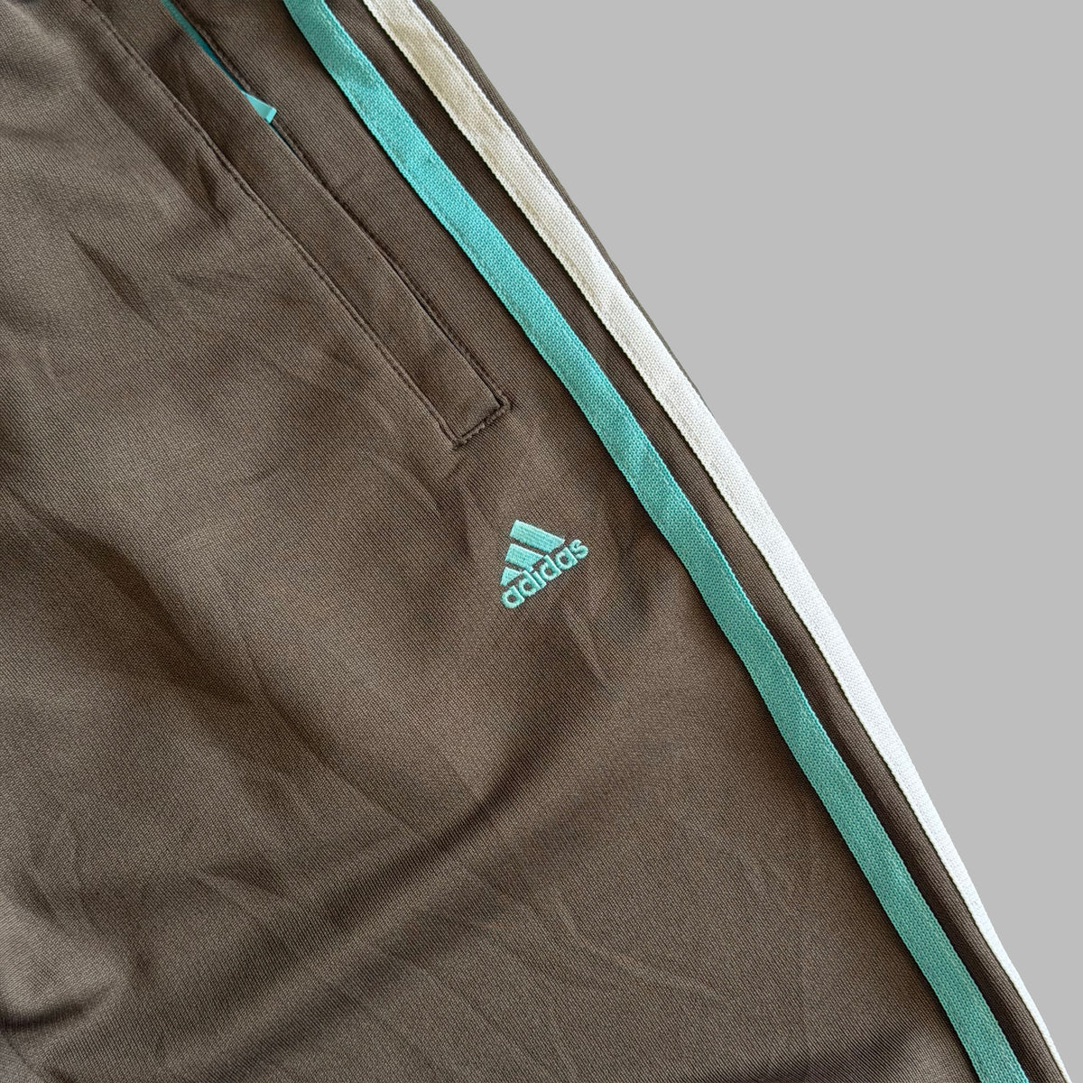 Y2K Adidas Three Stripe Active Track Pants - S