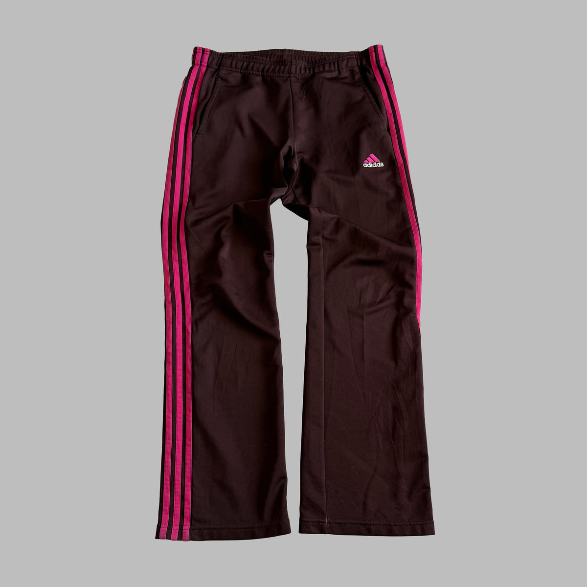 Y2K Adidas Three Stripe Active Track Pants - M