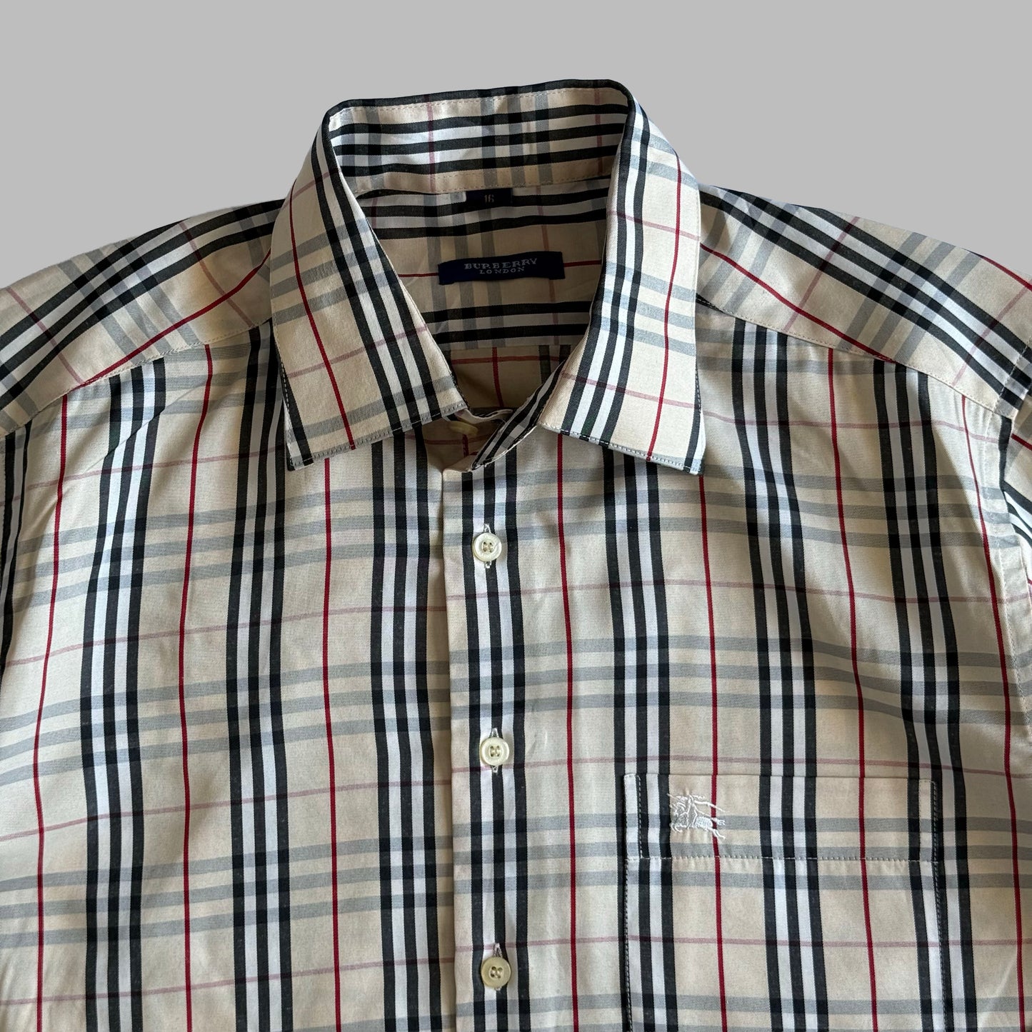 00s Burberry Button Up Shirt - Large