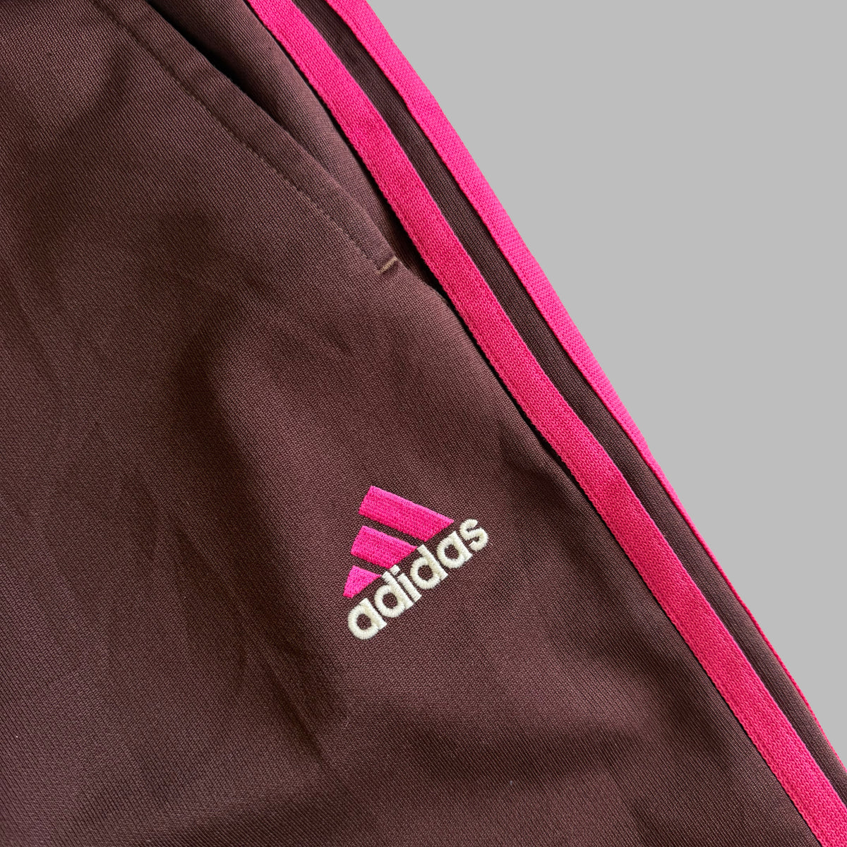 Y2K Adidas Three Stripe Active Track Pants - M