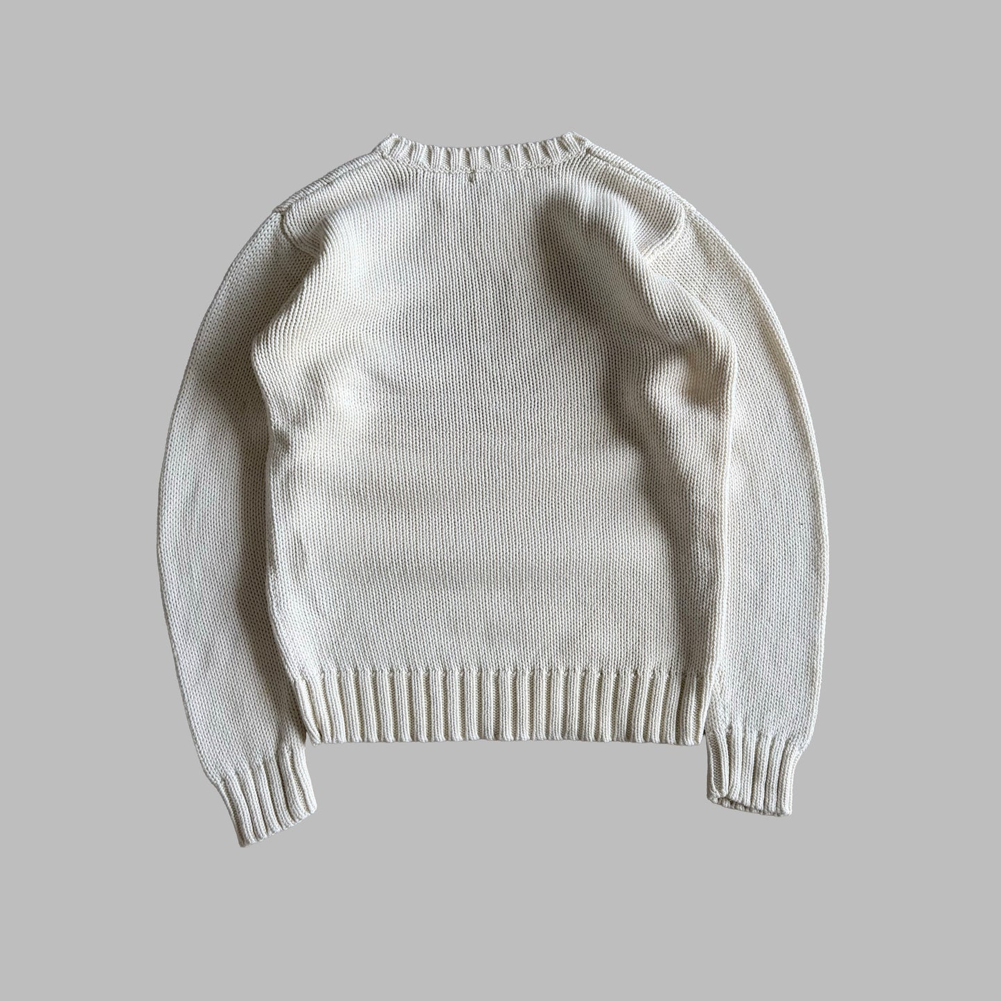 Y2K Polo Ralph Lauren Classic Flag Knit - M