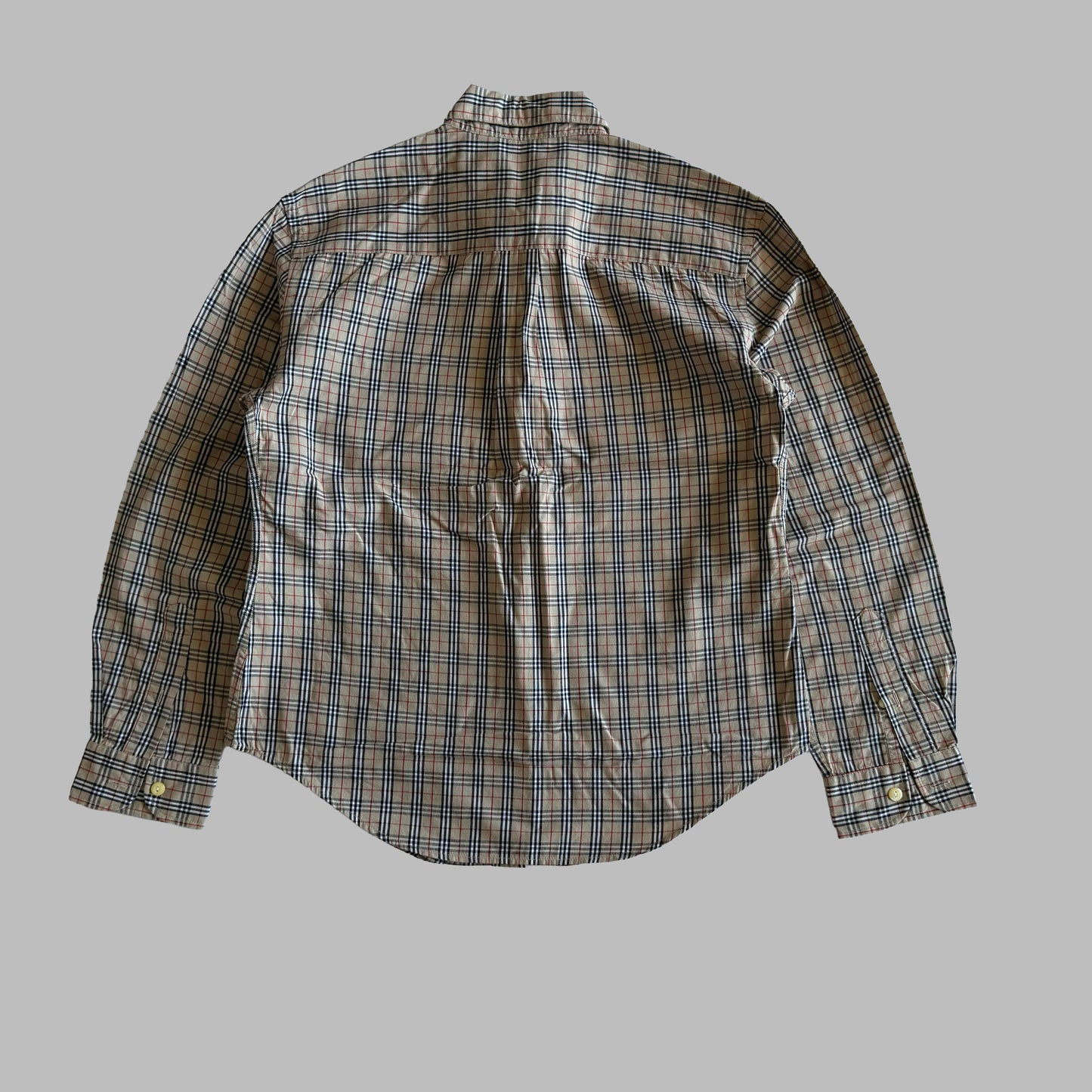 90s Burberry Button Up Shirt - Medium