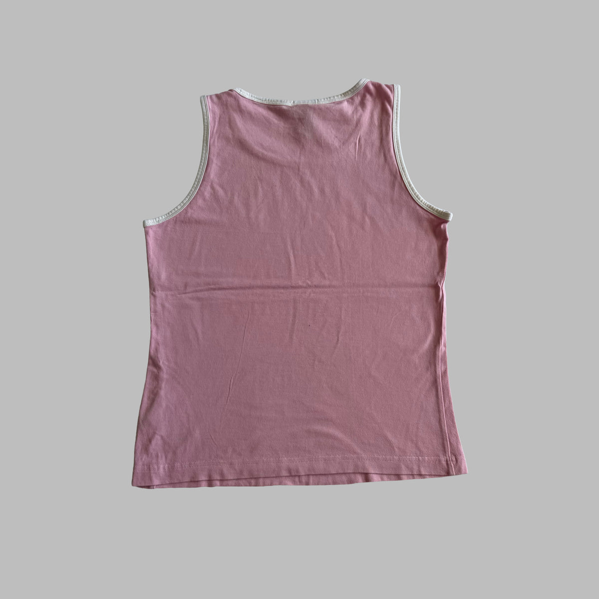 Y2K Adidas Spell Out Ringer Tank - M