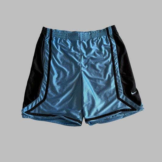 Y2K Nike Striped Heavyweight Basketball Shorts - L