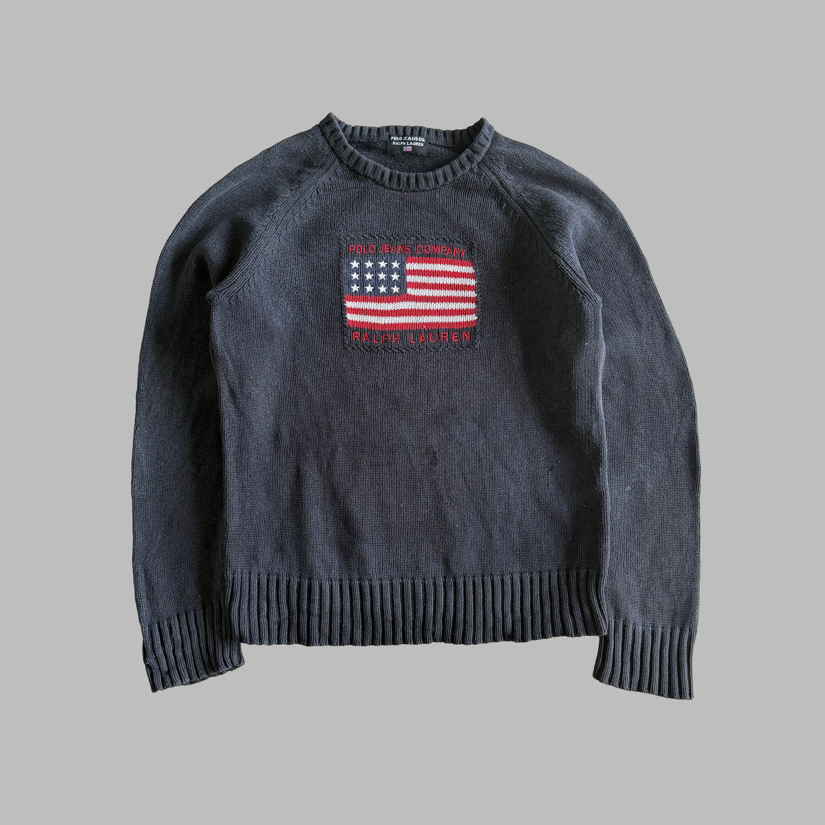 Y2K Ralph Lauren Polo Jeans Co Flag Knit - M