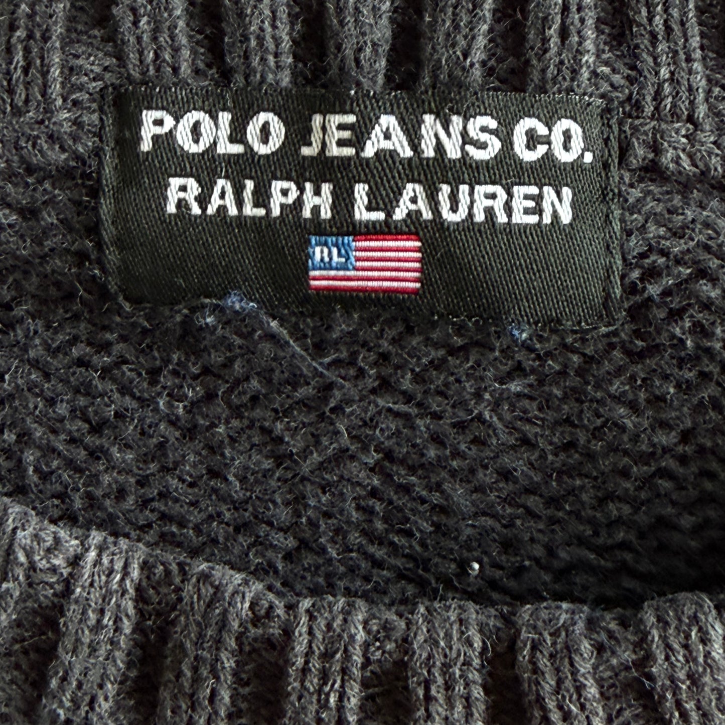 Y2K Ralph Lauren Polo Jeans Co Flag Knit - M