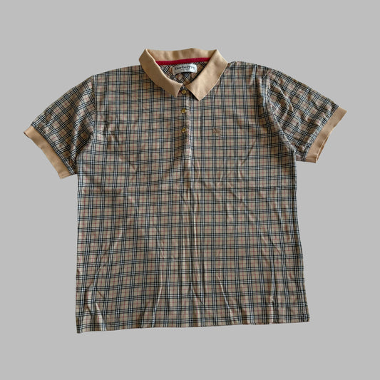 90s Burberry Polo Shirt - Large