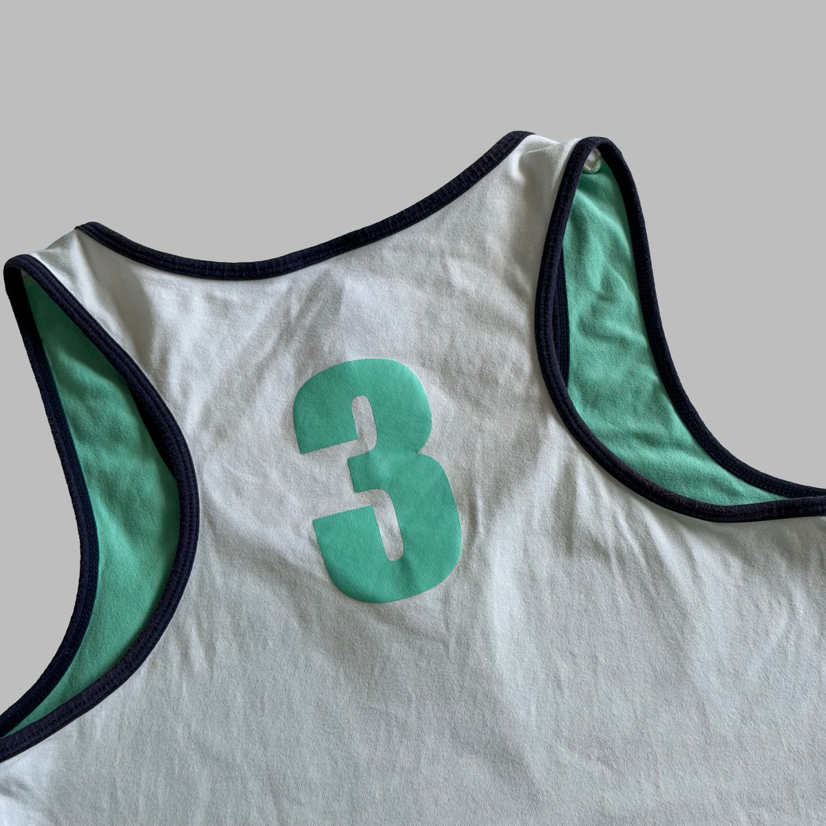 Y2K Adidas Two Tone Spell Out Activewear Tank - M