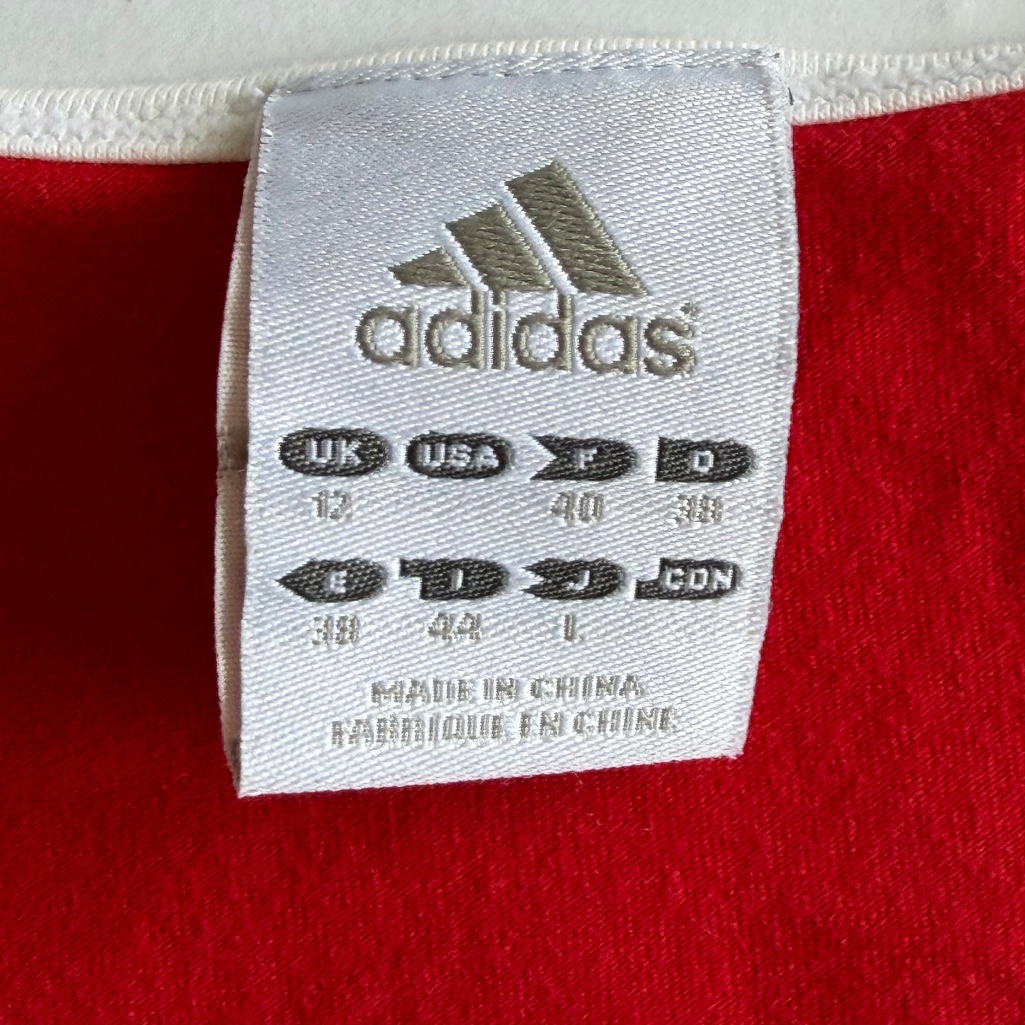 Y2K Adidas Two Toned Spell Out Ringer Tank - L