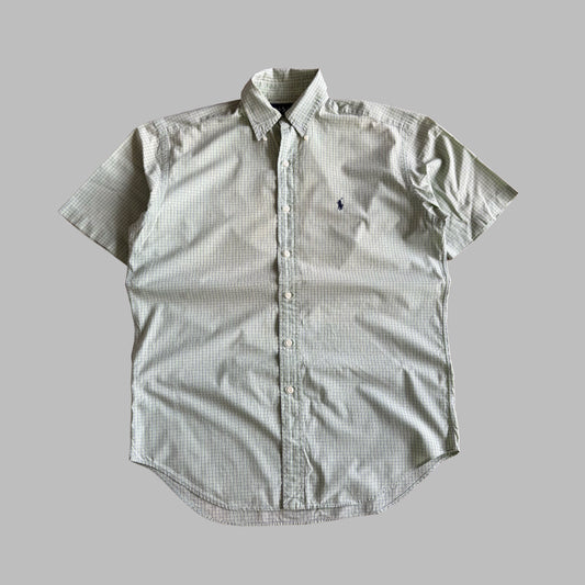 Y2K Polo Ralph Lauren Checkered  Button Up Shirt - S