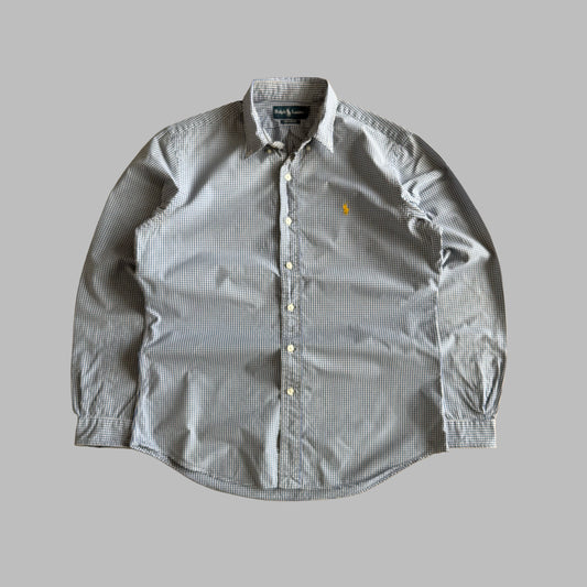 Y2K Polo Ralph Lauren Checkered  Button Up Shirt - M
