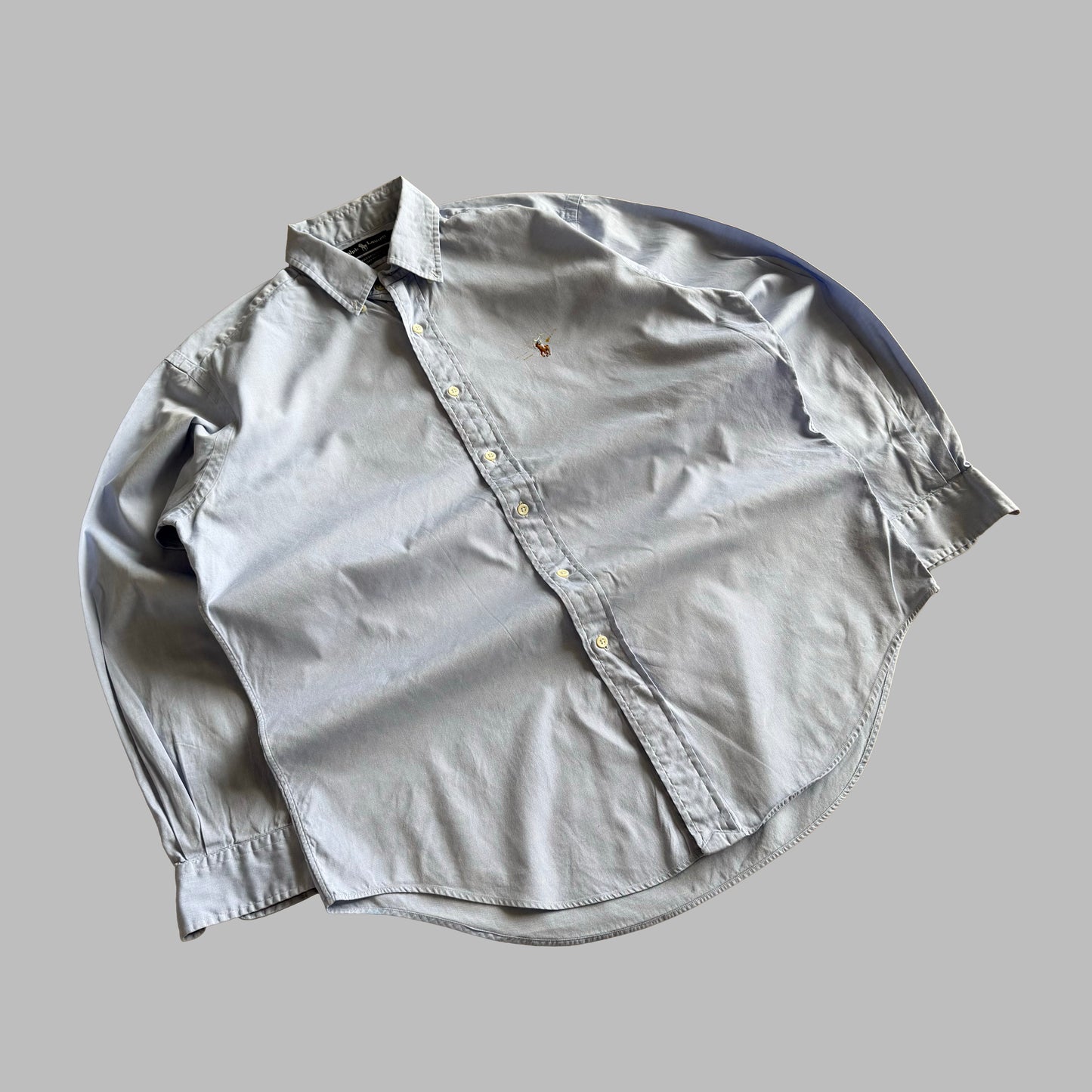 Y2K Polo Ralph Lauren Cotton Button Up Shirt - L