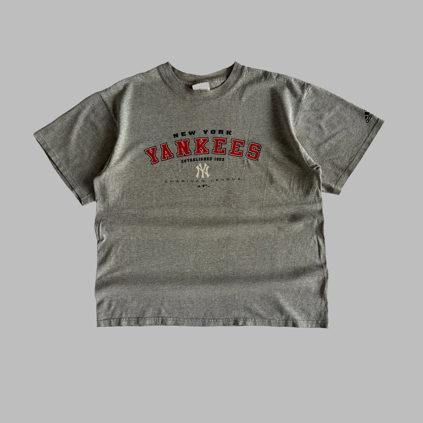 Y2K Adidas Yankees T-Shirt - M