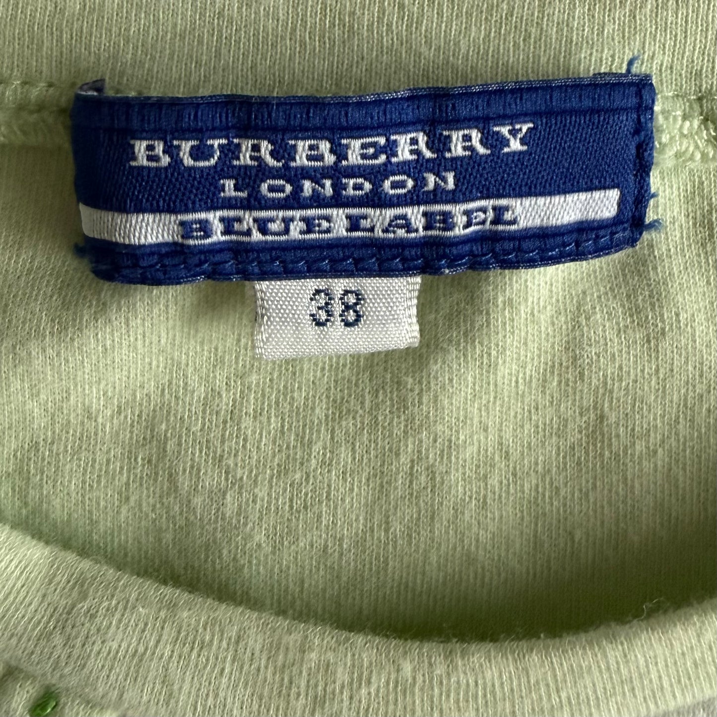 Y2K Burberry Blue Label Panelled Longsleeve - M