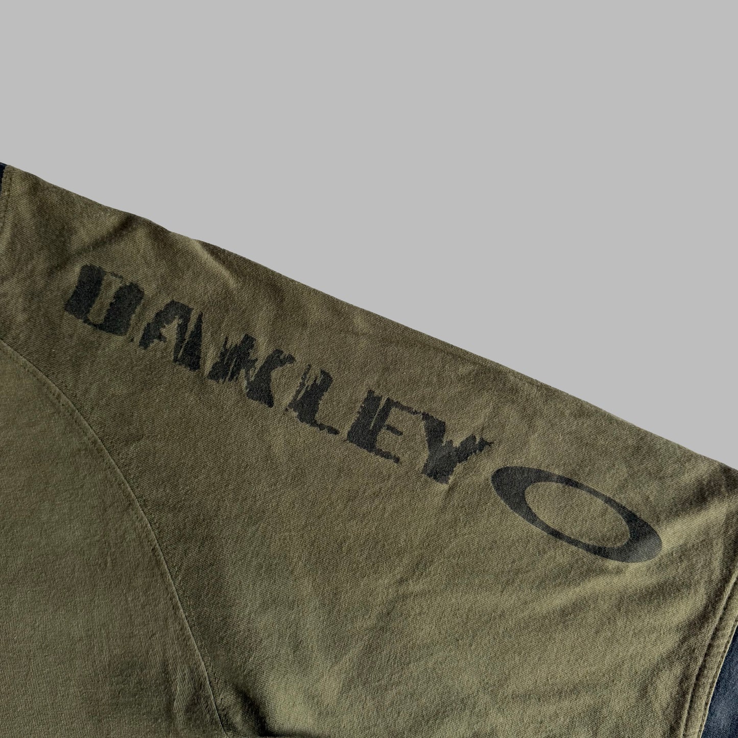 Y2K Oakley Heavyweight Ringer T-Shirt - M
