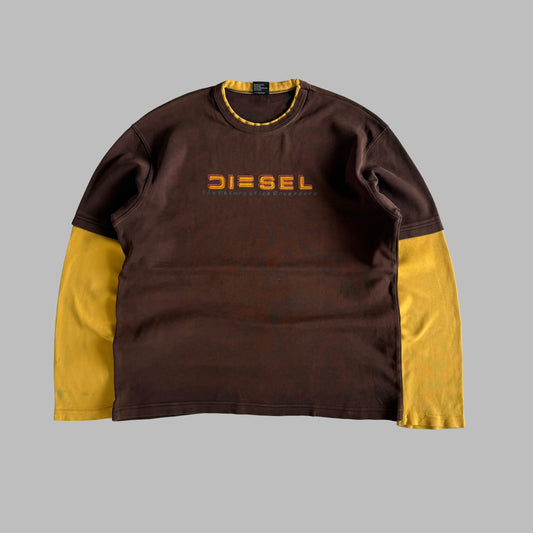 Y2K Diesel Ringer Heavyweight Longsleeve - XXL
