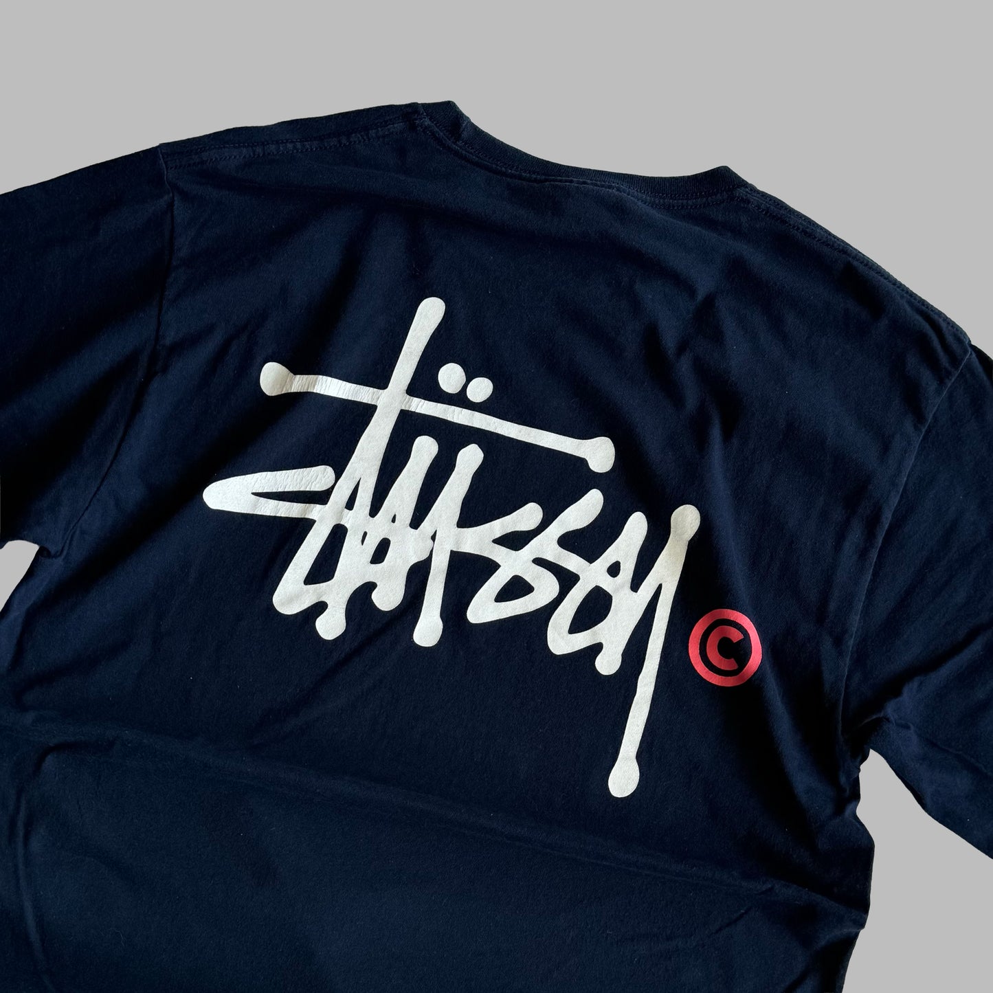 00s Stussy Spell Out T-Shirt - Medium