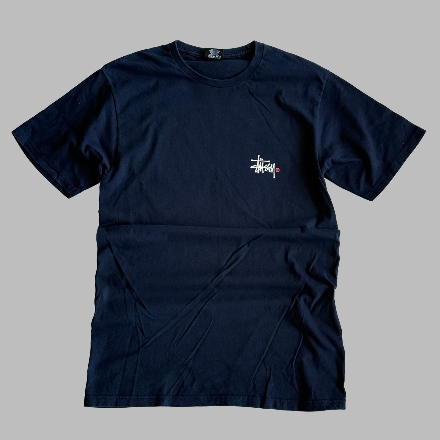 00s Stussy Spell Out T-Shirt - Medium