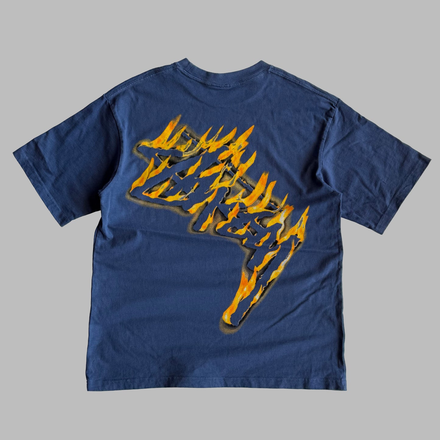 Stussy Fire Script T-Shirt - Medium