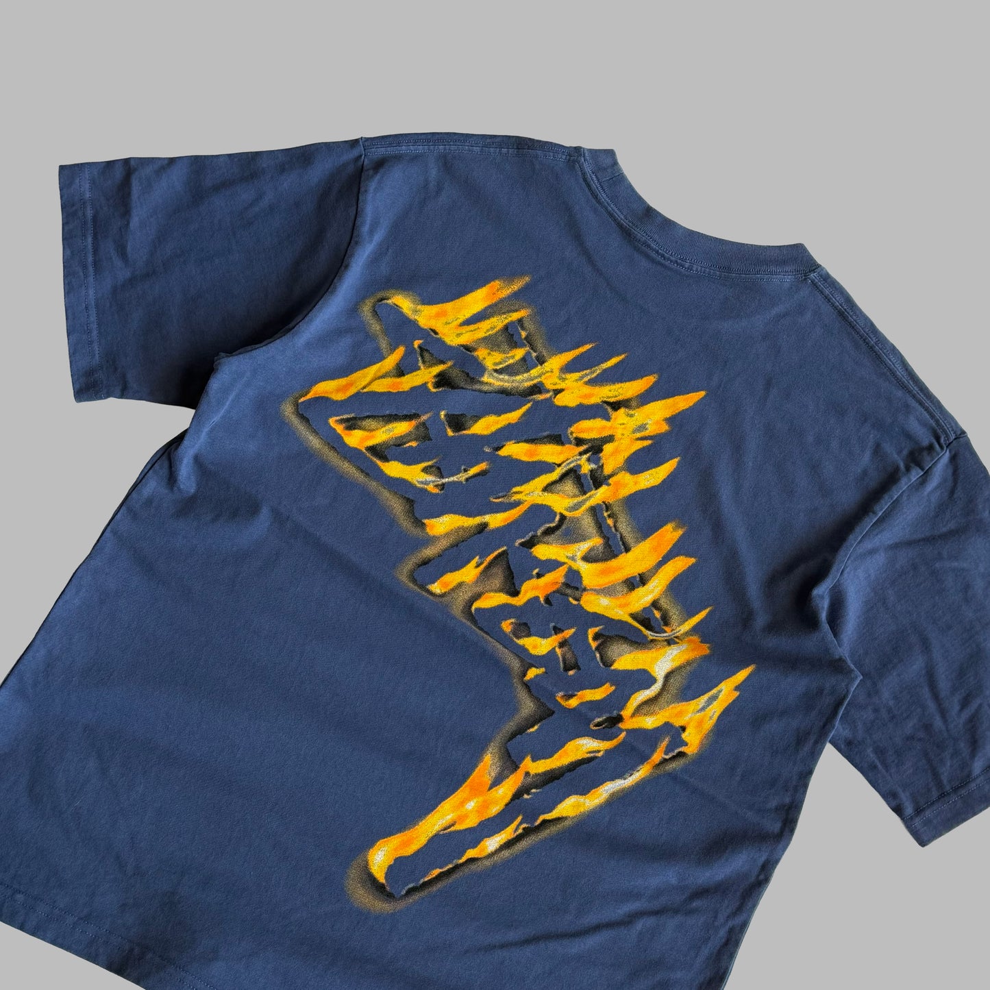 Stussy Fire Script T-Shirt - Medium