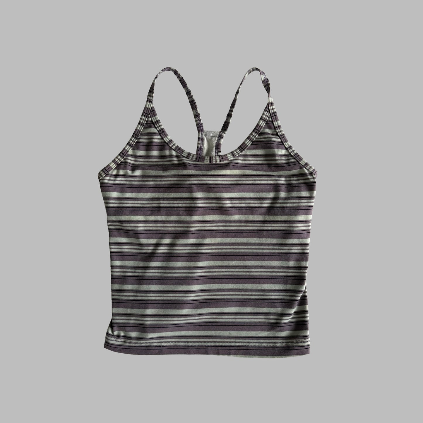 Y2K Nike Striped Activewear Tank - M
