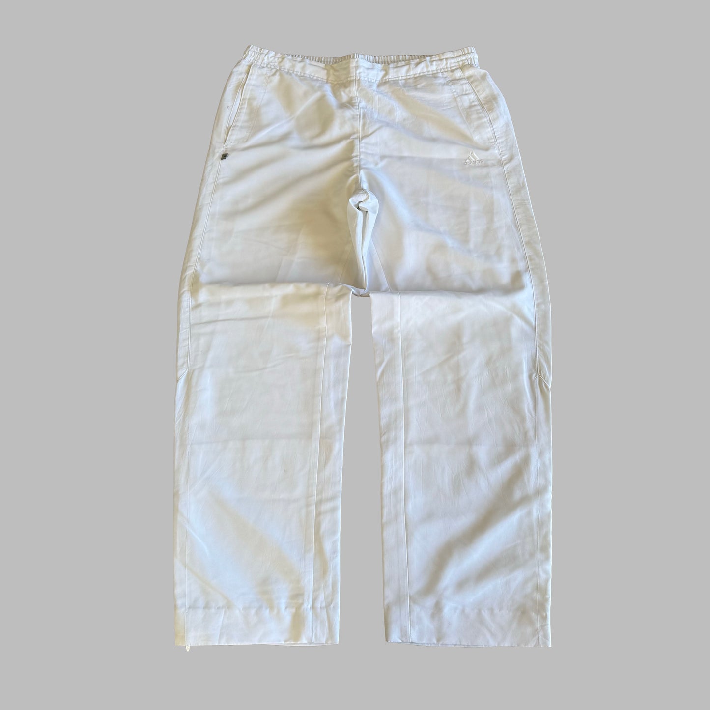 00s Adidas Wide Leg Track Pants - Medium