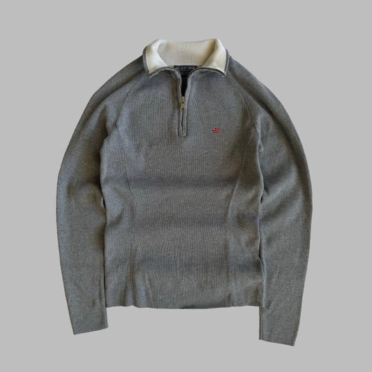 00s Ralph Lauren Ribbed Quarter Zip - Small