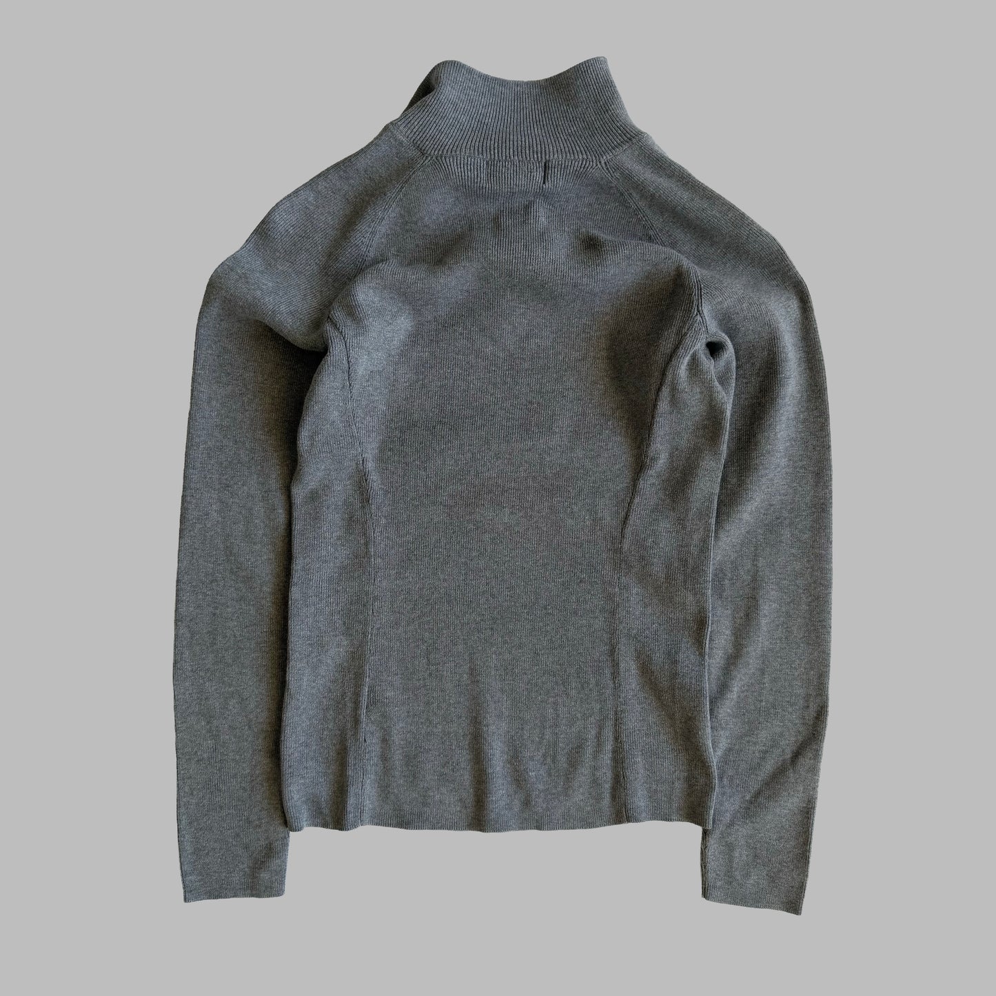 00s Ralph Lauren Ribbed Quarter Zip - Small