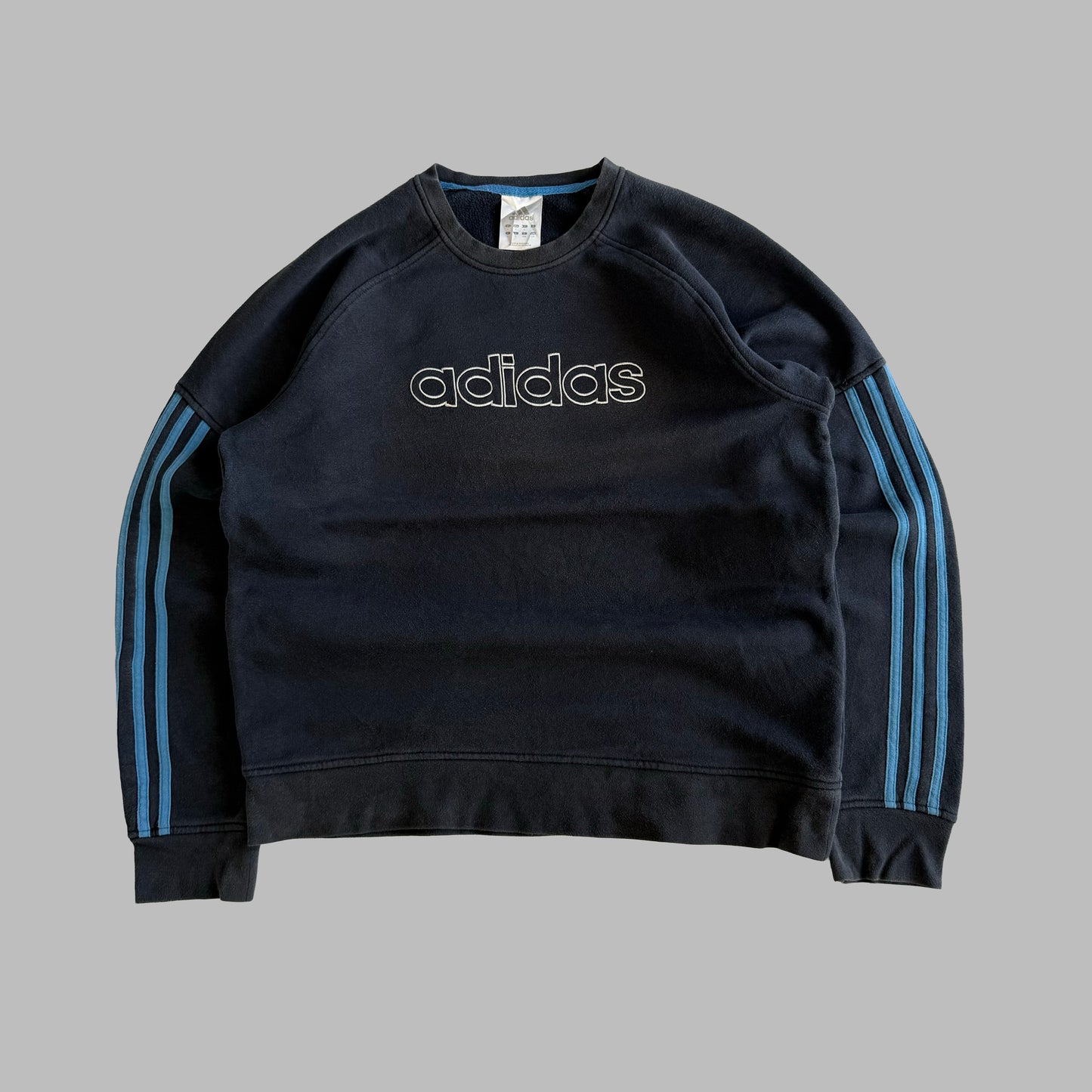 00s Adidas Spell Out Sweatshirt - Large