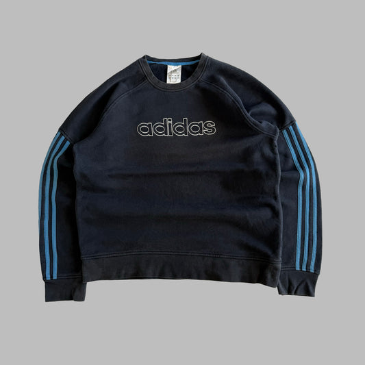 00s Adidas Spell Out Sweatshirt - Large