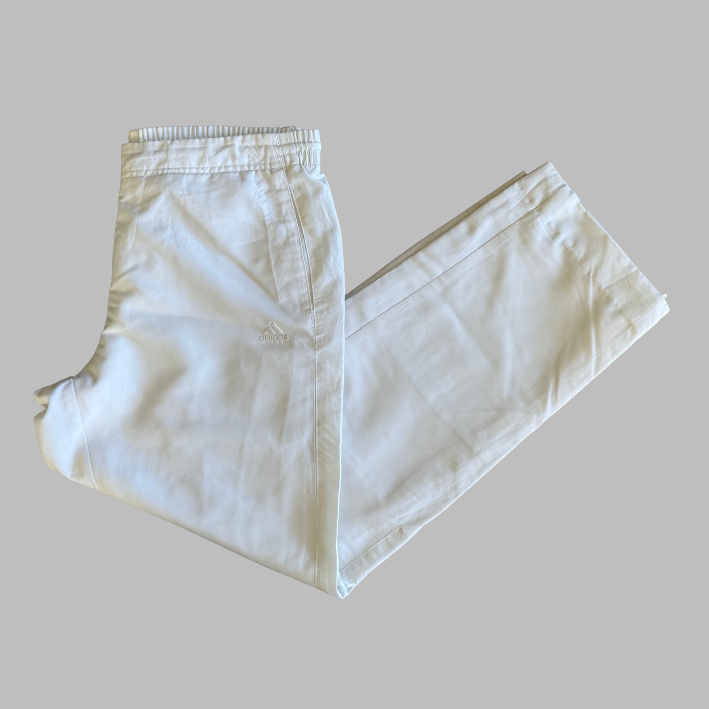 00s Adidas Wide Leg Track Pants - Medium