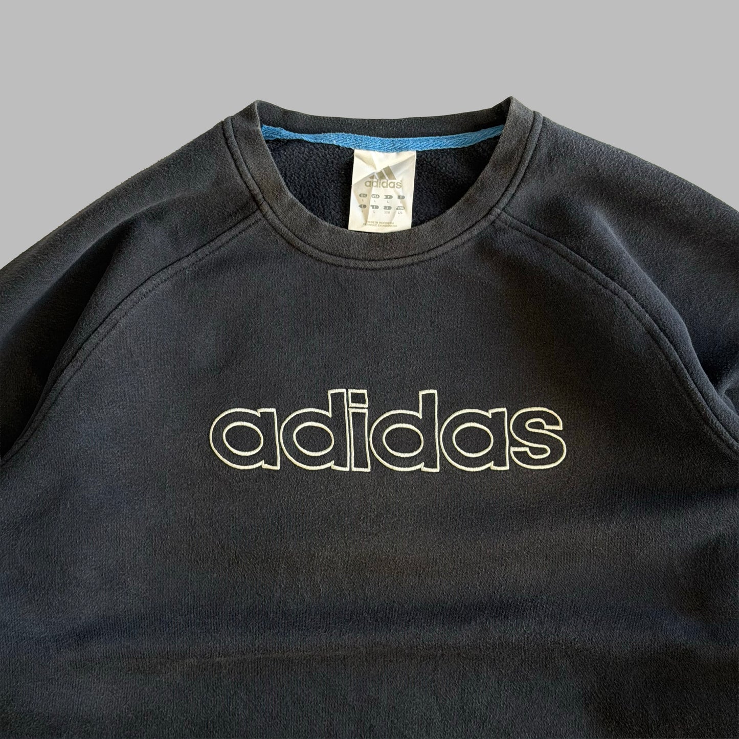 00s Adidas Spell Out Sweatshirt - Large