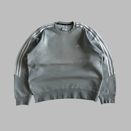 00s Adidas Three Stripe Sweatshirt - Medium
