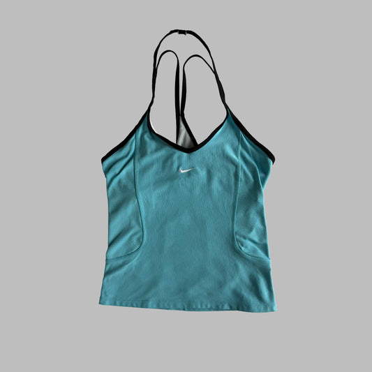 Y2K Nike Centre Swoosh Activewear Tank - S