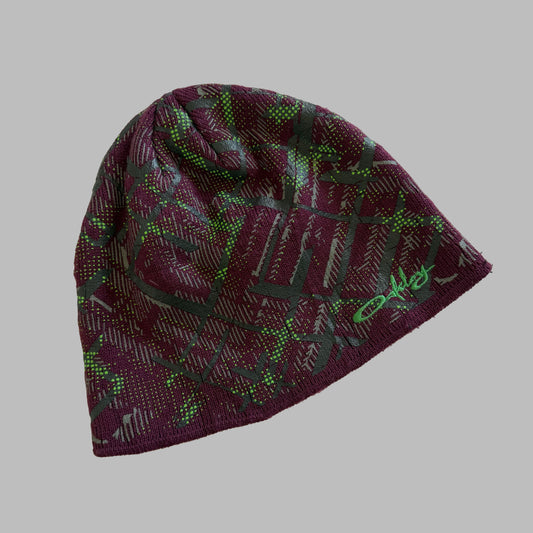 Y2K Oakley Graphic Knit Beanie