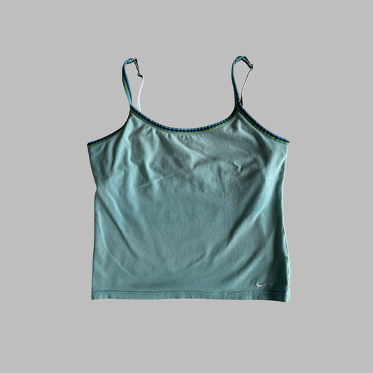 Y2K Nike Striped Activewear Tank - L