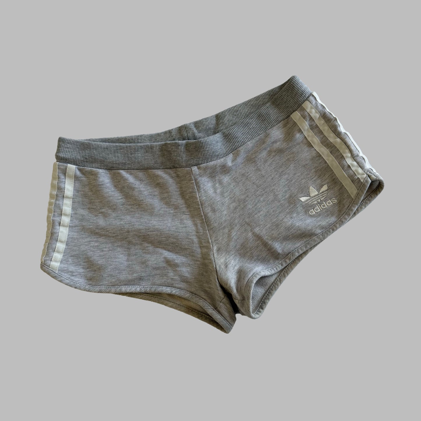 Y2K Adidas Three Stripe Micro Dolphin Shorts - S